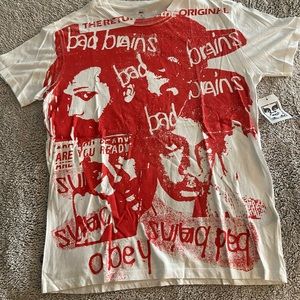 Obey x Bad Brains All over print Limited Edition Collab T-Shirt *Rare Brand new